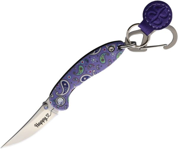Brighten Blades Happy Keychain Framelock Knife