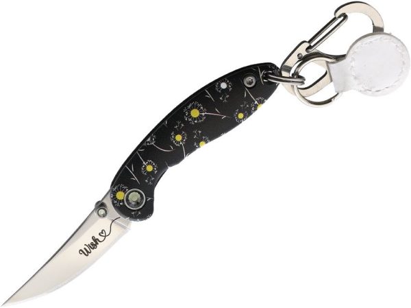 Brighten Blades Wish Keychain Framelock - Flower Design