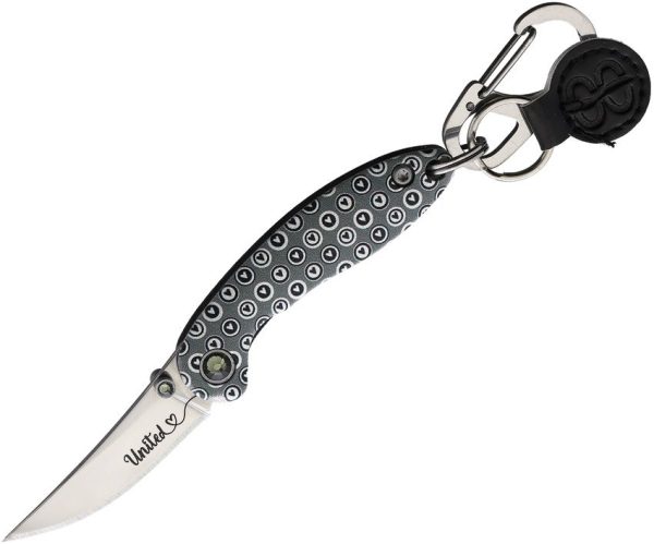 Brighten Blades United Keychain Framelock - Heart Design