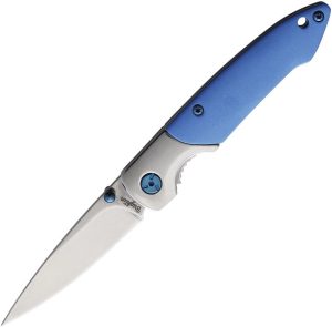 Brighten Blades Not So Heavy Metal Linerlock - Blue