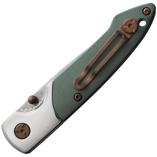 Brighten Blades Not So Heavy Metal Linerlock Green