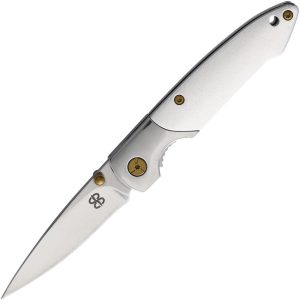 Brighten Blades Not So Heavy Metal Linerlock Silver