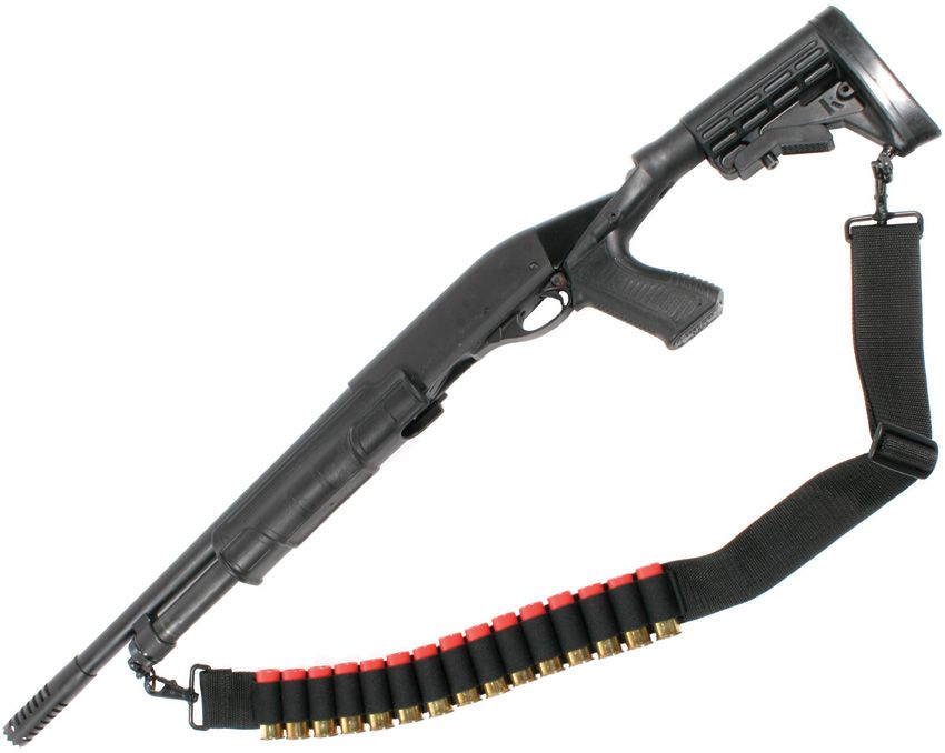 BB43SS15BK.jpg Blackhawk Shotgun Shell Sling 2" Nylon Webbing with Elastic Strap
