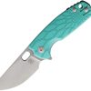 Brighten Blades Baby Core Linerlock Teal Folding Knife N690