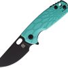 Brighten Blades Baby Core Linerlock Teal Folding Knife N690