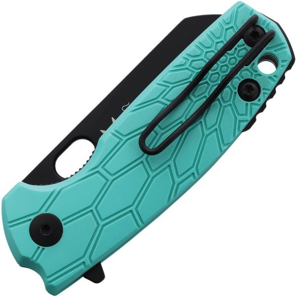 Brighten Blades Baby Core Linerlock Teal Folding Knife N690