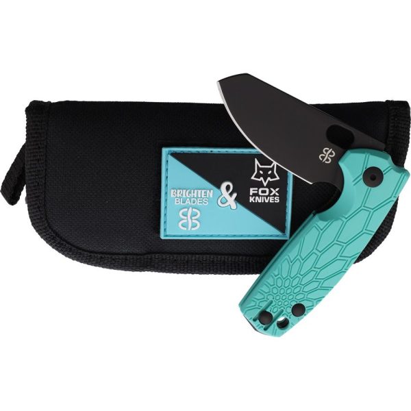 Brighten Blades Baby Core Linerlock Teal Folding Knife N690