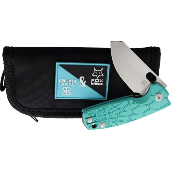 Brighten Blades Baby Core Linerlock Teal Folding Knife N690