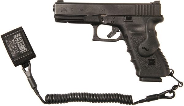 Blackhawk Tac Pistol Lanyard - Black Swivel