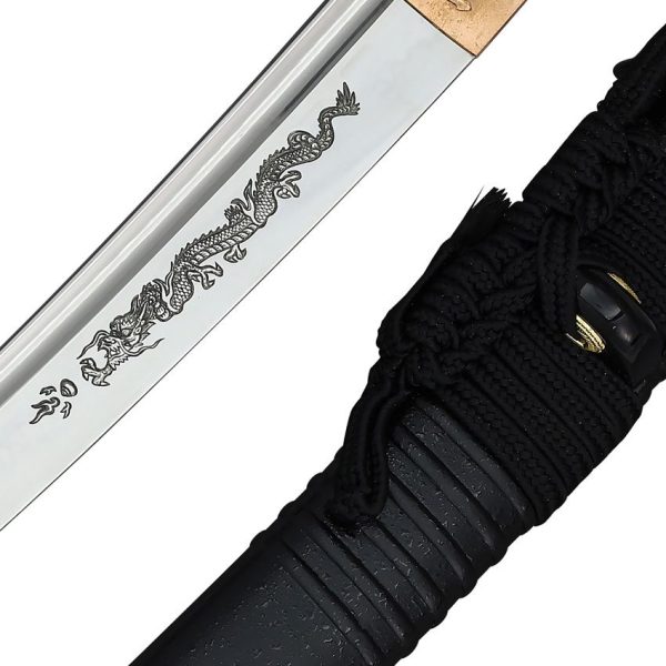 BattleBlades Gukudo Shoto Fixed Blade T10 Steel Samurai Sword