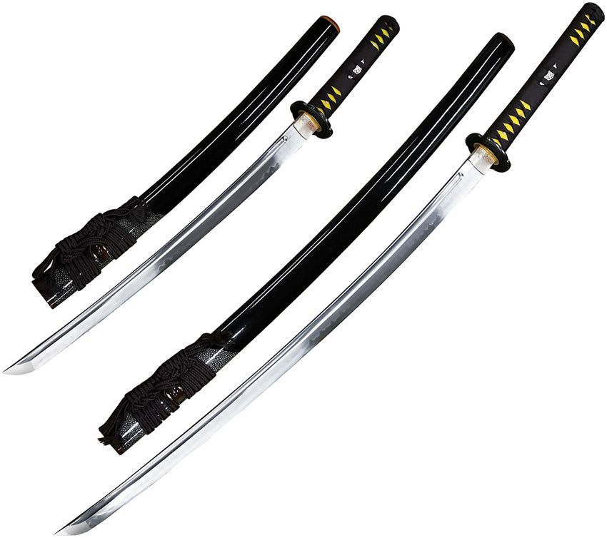 BattleBlades Senshi Erai Hito No Daisho 1095HC Steel Katana Wakizashi Set