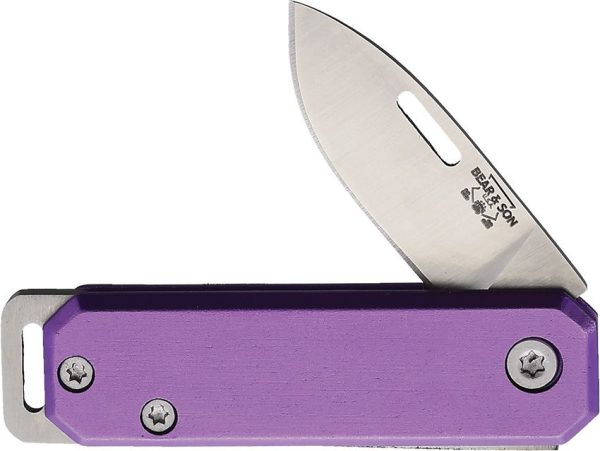 Bear & Son Small Slip Joint Purple Aluminum