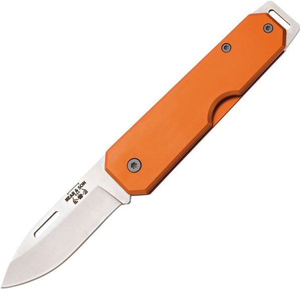 Bear & Son Large Slip Joint Orange Aluminum