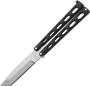 BC114AB.jpg Bear & Son Butterfly Black Tanto EDC Knife