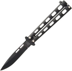 BC115B.jpg Bear & Son Butterfly Black Powder Coat Knife