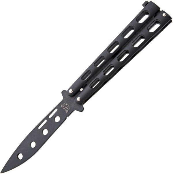Bear & Son Butterfly 1095 Black with Clip Knife