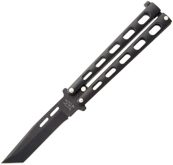 Bear & Son Butterfly Black Powder Tanto - 1095HC Steel