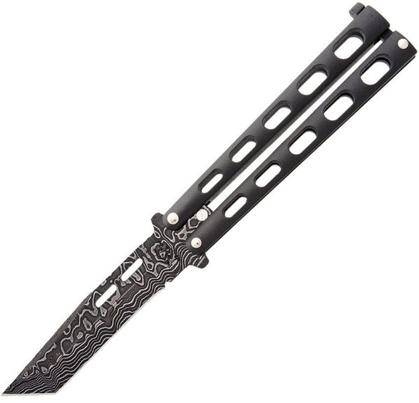 BC115TAND.jpg Bear & Son Butterfly Damascus Silver Vein Tanto
