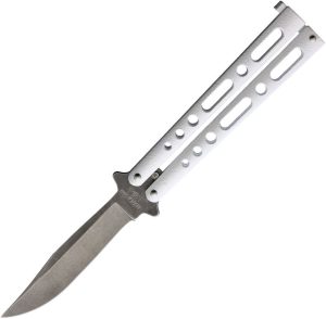 Bear & Son Butterfly White Stonewash Folding Knife