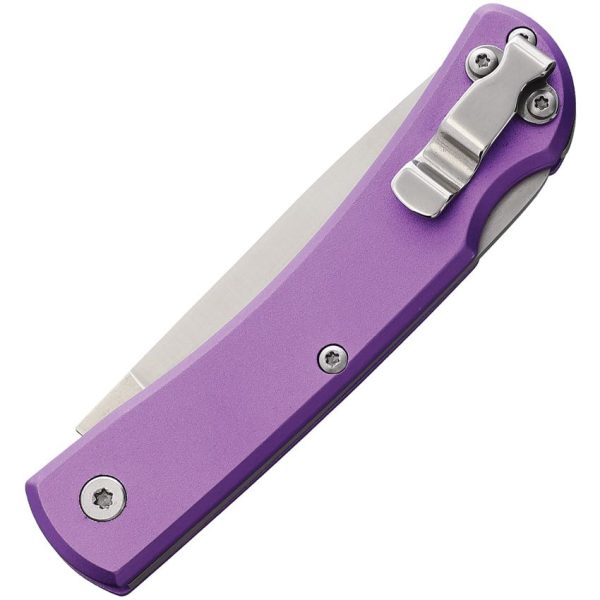 Bear & Son Small Farmhand Lockback Purple Aluminum