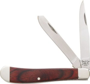 Bear & Son Slimline Trapper Rosewood - Satin Blade