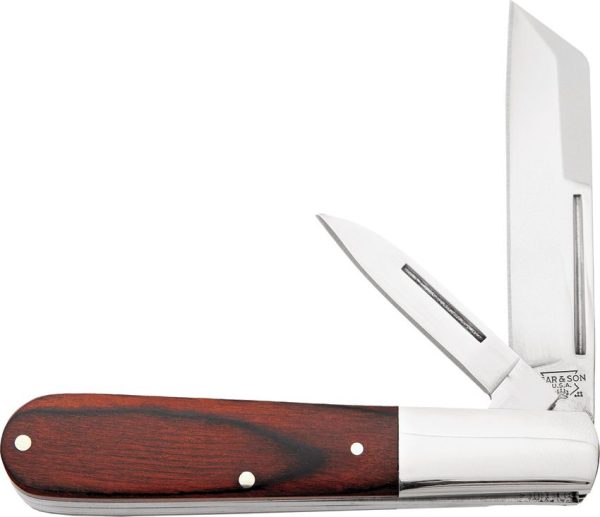 Bear & Son Large Barlow Rosewood Folding Knife 440 Stainless