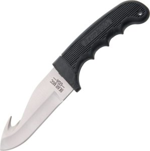 BC444.jpg Bear & Son Guthook Hunter Fixed Blade - Black Rubber Handle