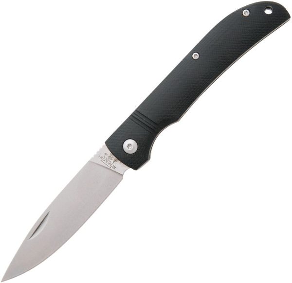 Bear & Son Drop Point Slip Joint Black D2 Folding Knife