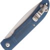 Bear & Son Slip Joint Blue Jean Micarta Folding Knife