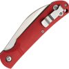 Bear & Son Wharncliffe Slip Joint Red G10 Folding Knife D2
