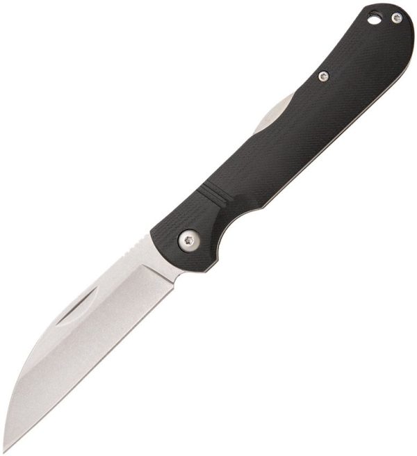 Bear & Son Lockback Black G10 Folding Knife Wharncliffe Blade