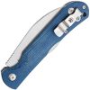 Bear & Son Lockback Blue Jean Micarta Folding Knife 3.13"