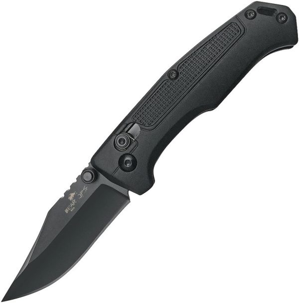 Bear Ops Rancor IV Slide Lock Clip Point Black Knife