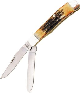 BC507.jpg Bear & Son Mini Trapper Stag High Carbon Stainless Blades