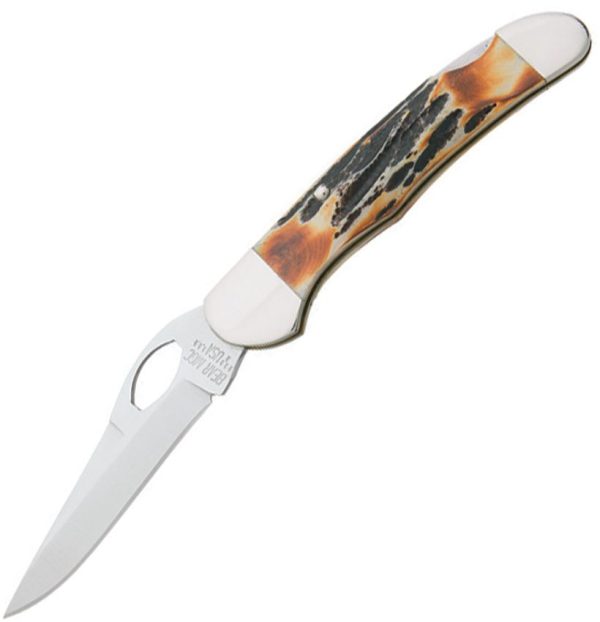 BC5149L.jpg Bear & Son Cowhand Lockback Stag Bone Stainless Blade