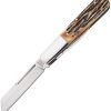 Bear & Son Large Barlow Stag Bone Folding Knife 440 Stainless