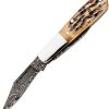 BC5281D12_add_01.jpg Bear & Son Baby Barlow Damascus Stag Bone Folding Knife