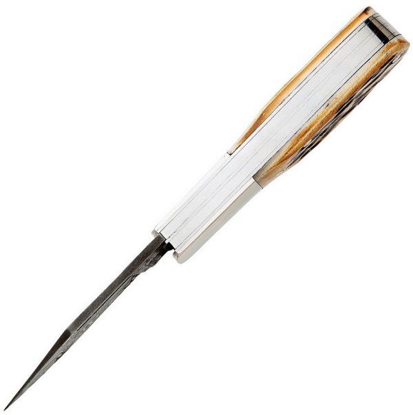 BC5281D12_add_02.jpg Bear & Son Baby Barlow Damascus Stag Bone Folding Knife