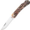 Bear & Son Lockback India Stag - Satin Drop Point