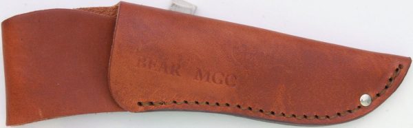 Bear & Son Drop Point Skinner Damascus Stag