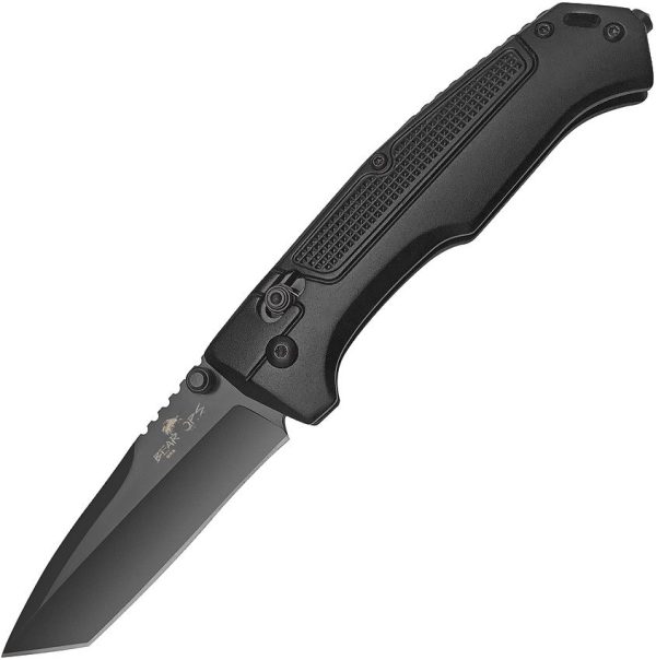 Bear Ops Rancor IV Slide Lock Tanto Large Black Knife