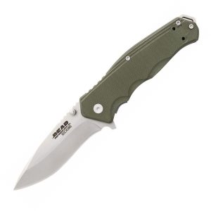 BC61102.jpg Bear Edge Sideliner OD Green G10 Folding Knife