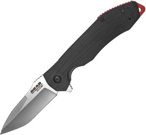 Bear Edge Framelock Black G10 Tanto Folding Knife