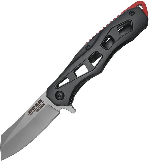 Bear Edge Framelock Black Stainless Folding Knife