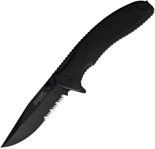 Bear & Son Sideliner Zytel Linerlock Black Folder