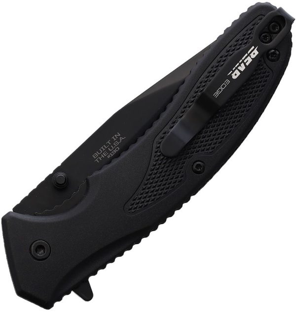 Bear & Son Sideliner Zytel Linerlock Black Folder