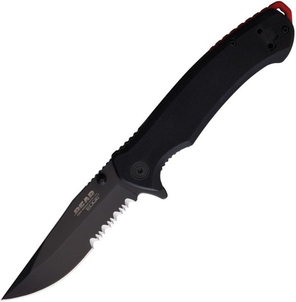 Bear & Son Linerlock Black A/O Assisted Open G10