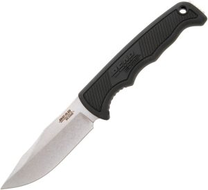 Bear & Son Fixed Blade 440 Stainless Steel Black Kraton Knife