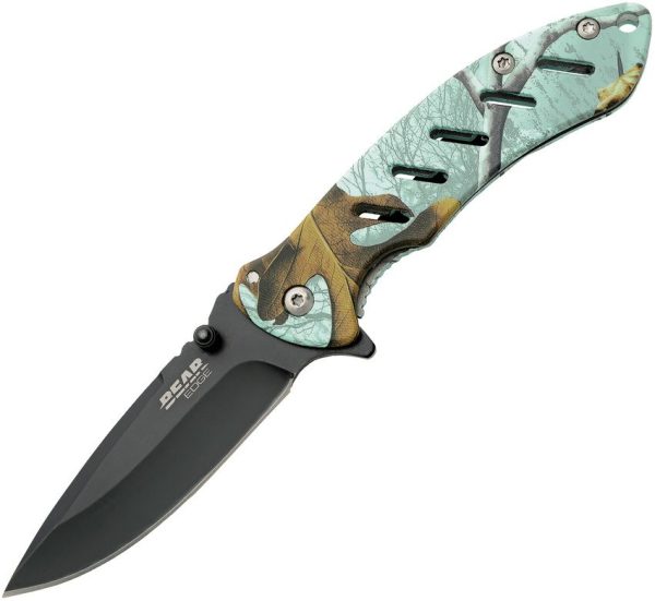 Bear Edge Brisk Framelock Assisted Blue Mossy Oak