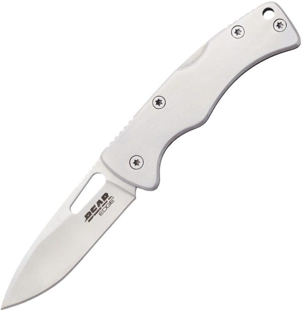 Bear Edge Money Clip Lockback - Brushed Stainless 1.75in